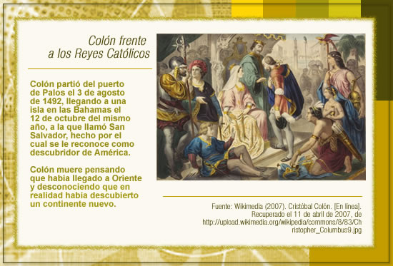 Coln frente a los Reyes Catlicos