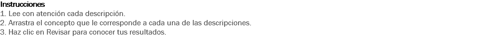 Instrucciones
1. Lee con atención cada enunciado.
2. Selecciona Verdadero / Falso de acuerdo al texto.
3. Revisa la retroalimentación que aparecerá de manera inmediata. 